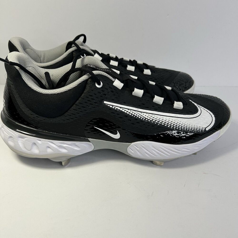 Nike React Baseball Cleats Black /White Men's Size 14  D16521-011